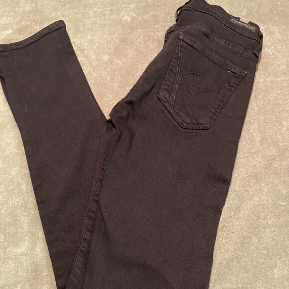 #112 CITIZENS FOR Humanity Avedon Black Rayon Blend Jeans - Picture 3 of 8